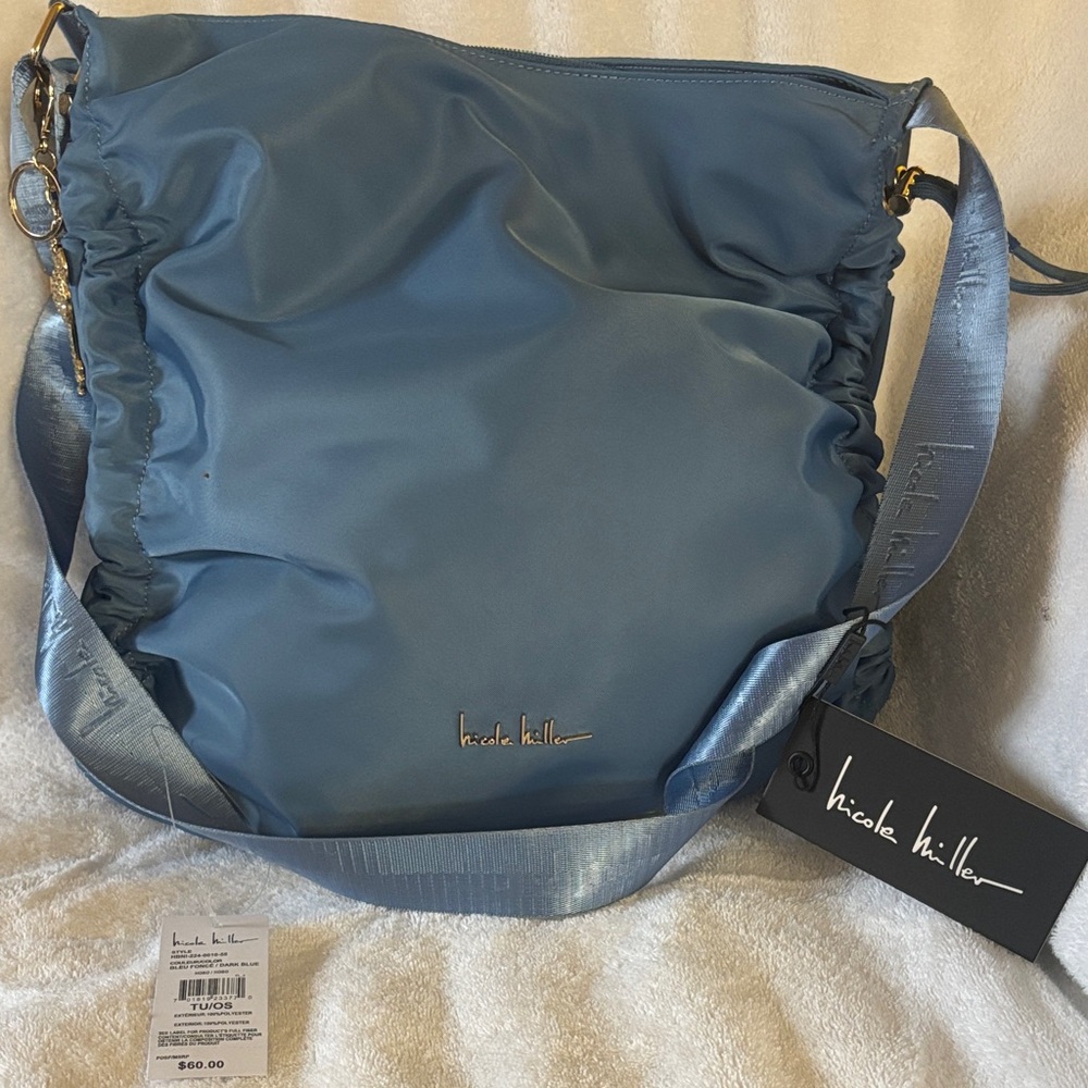 Nicole Miller Sky Blue Shoulder Bag